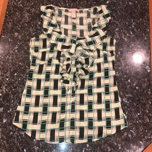Banana Republic Green sleeveless blouse